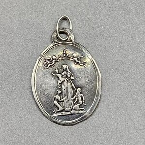 Antique Silver Madonna delle Rocche di Molare Coronation Medal 1823 Italy 2.3g